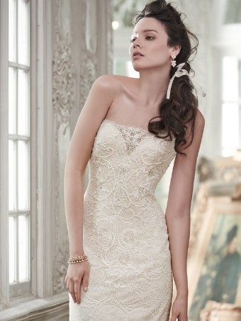 Maggie Sottero Clara #2 default Ivory over Light Gold thumbnail
