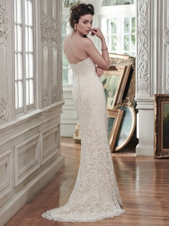 Maggie Sottero Clara #1 Ivory over Light Gold thumbnail