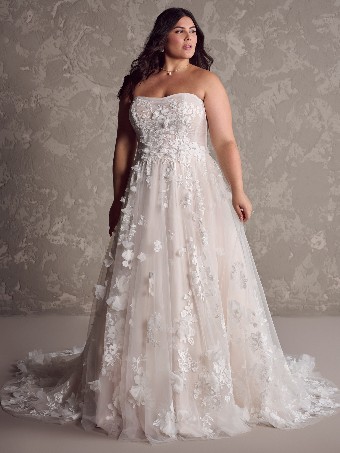 Maggie Sottero LAILA #3 Ivory over Soft Blush (gown with Natural Illusion) thumbnail