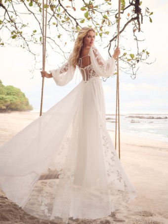 Rebecca Ingram SUE #3 All Ivory (gown with Ivory Illusion) thumbnail