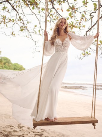 Rebecca Ingram SUE #2 All Ivory (gown with Ivory Illusion) thumbnail