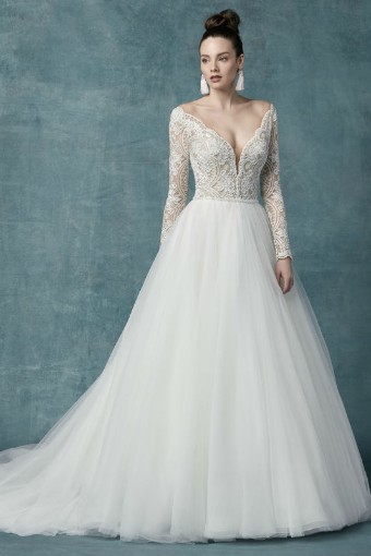 Maggie Sottero Mallory #0 default Ivory over Nude (pictured) thumbnail