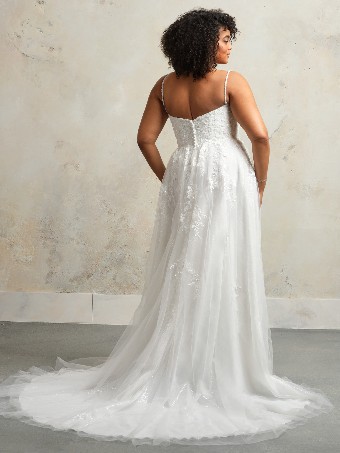 Rebecca Ingram CATHERINE #2 Ivory/Silver Accent (gown with Ivory Illusion) thumbnail