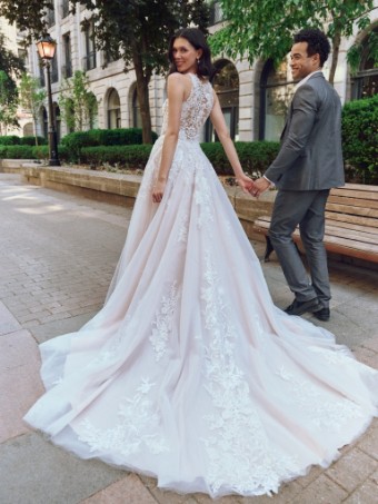 Maggie Sottero RICKIE #0 default Ivory over Blush (gown with Natural Illusion) thumbnail