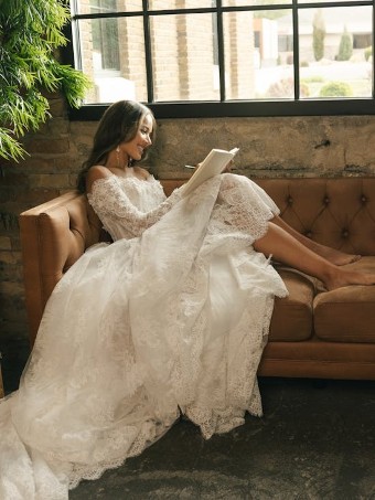 Maggie Sottero KITARO #2 All Ivory (gown with Ivory Illusion) thumbnail