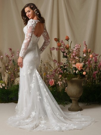 Rebecca Ingram AUBRA #3 default All Ivory (gown with Ivory Illusion) thumbnail