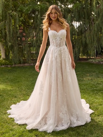 Rebecca Ingram ESMERALDA #2 All Ivory (gown with Ivory Illusion) thumbnail