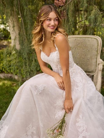 Rebecca Ingram ESMERALDA #1 All Ivory (gown with Ivory Illusion) thumbnail