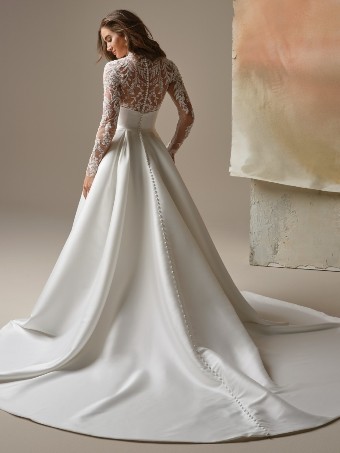 Maggie Sottero TRINITY #3 All Ivory (gown with Ivory Illusion) thumbnail