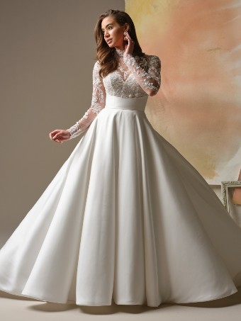Maggie Sottero TRINITY #0 default All Ivory (gown with Ivory Illusion) thumbnail
