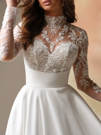 Maggie Sottero TRINITY #1 All Ivory (gown with Ivory Illusion) thumbnail