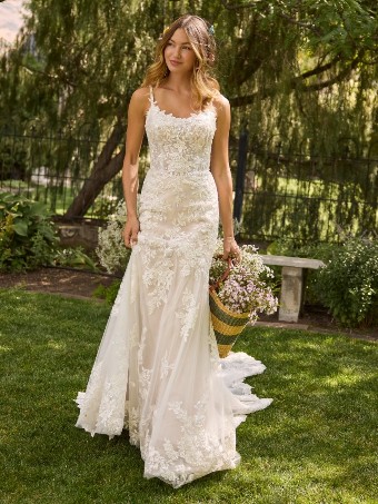 Rebecca Ingram EDEN #0 default Ivory over Blush (gown with Ivory Illusion) thumbnail