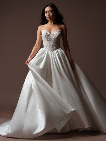 Rebecca Ingram LAURETTE #0 default All Ivory (gown with Ivory Illusion) thumbnail
