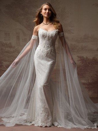 Maggie Sottero COLLETTE #3 All Ivory (gown with Ivory Illusion) thumbnail