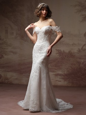 Rebecca Ingram BRANDY #1 All Ivory (gown with Ivory Illusion) thumbnail