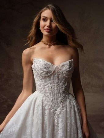 Maggie Sottero RYLAND #1 All Ivory (gown with Ivory Illusion) thumbnail