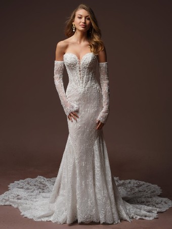 Maggie Sottero BELLEVUE #0 default All Ivory (gown with Ivory Illusion) thumbnail