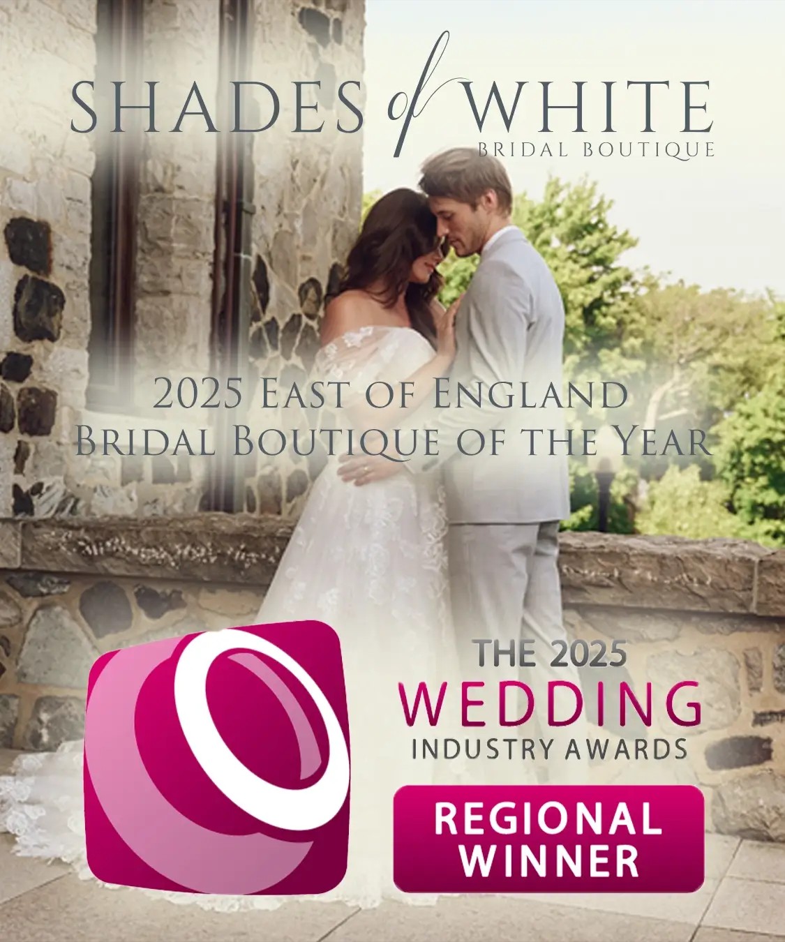 2025 East of England Bridal Boutique of the Year Mobile Banner