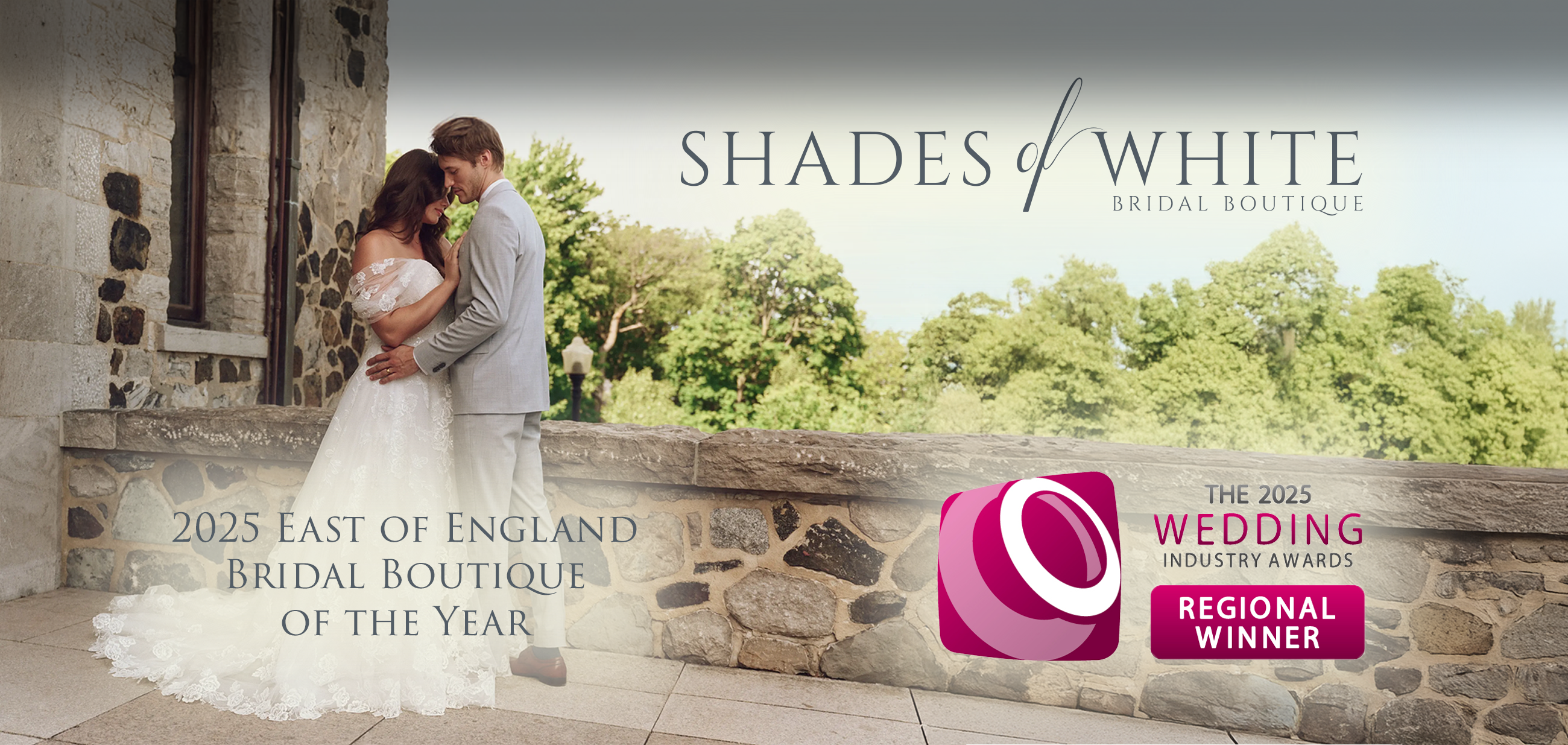 2025 East of England Bridal Boutique of the Year Desktop Banner